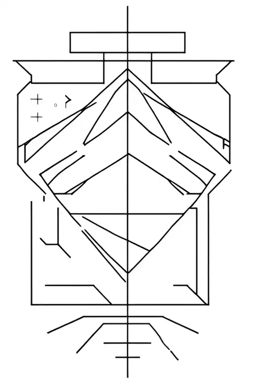 fine line intricate geometric patterns related to computers and cyber security tattoo design idea