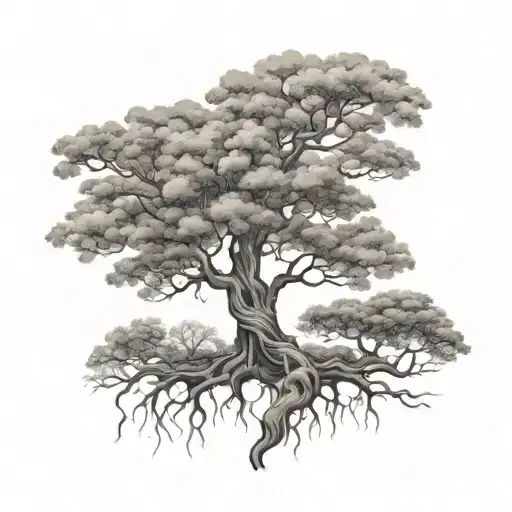 posion tree tattoo design idea
