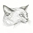 a siamese cat tattoo design idea