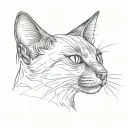 a siamese cat tattoo design idea