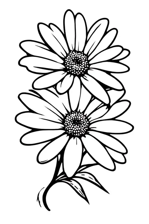 Daisy tattoo design idea