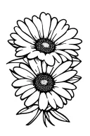Daisy tattoo design idea