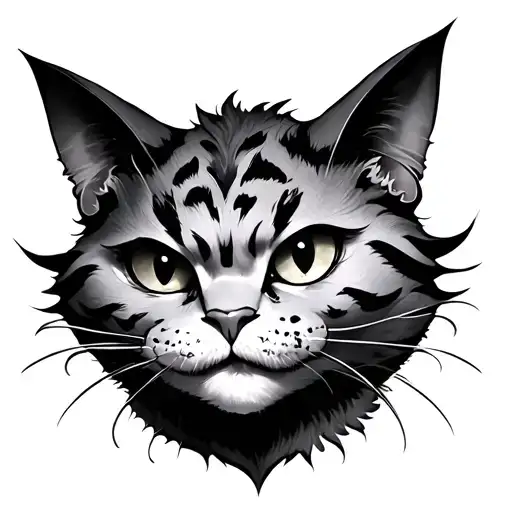 Cheshire Cat tattoo design idea