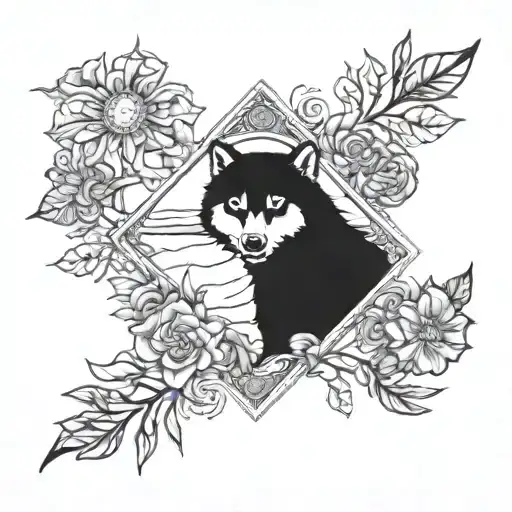 Alaska themes tattoo design idea