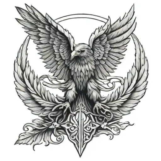 albanian eagle wings adem jashari tattoo design idea