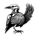 Bird Skeleton tattoo design idea