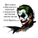 joker dc quotes tattoo design idea