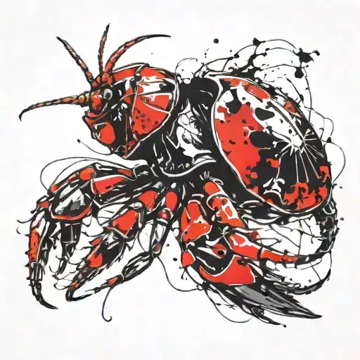 hermit crab tattoo design idea