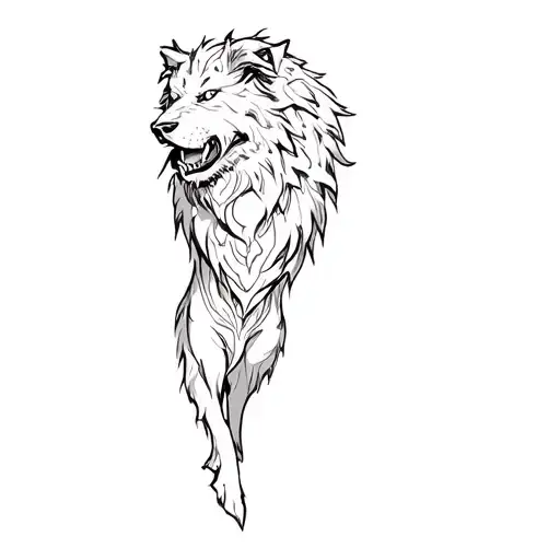 Cerberus thigh tattoo tattoo design idea
