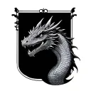 basilisk from harry potter tattoo design idea