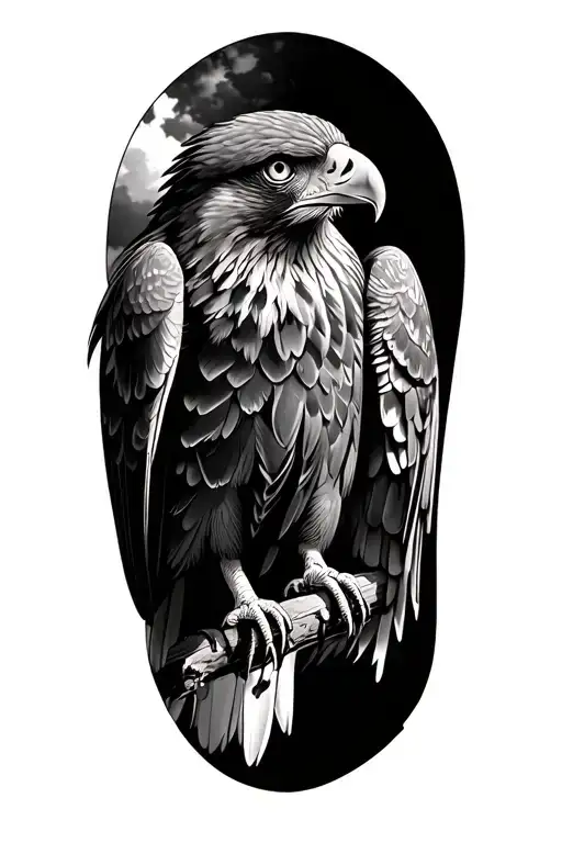 red kite and common buzzard half sleeve tattoo tattoo design idea