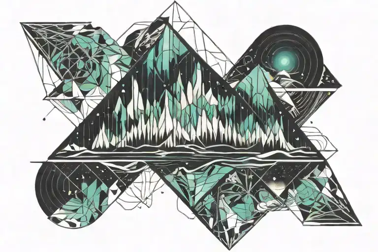 Aurora Borealis tattoo design idea