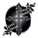 Cross Names tattoo design idea