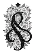 cross out of the words always&forever  tattoo design idea