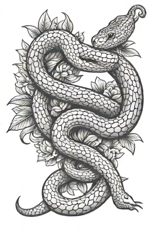 Finger snake tattoo tattoo design idea