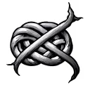 Witch knot tattoo design idea