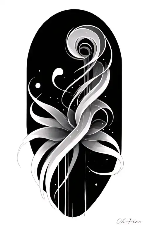 vertical lines running down arm tattoo design idea