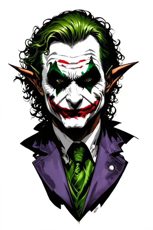 villains, joker, green goblin and venon tattoo design idea