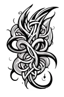 celtic tribal patterns tattoo design idea