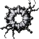 Dmt Molecule tattoo design idea