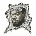 ice cube tattoo design idea