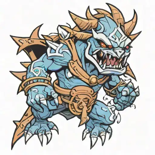 dota 2 slark dota 2 tattoo design idea