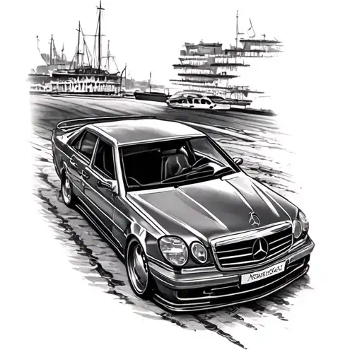 Mercedes Benz tattoo design idea