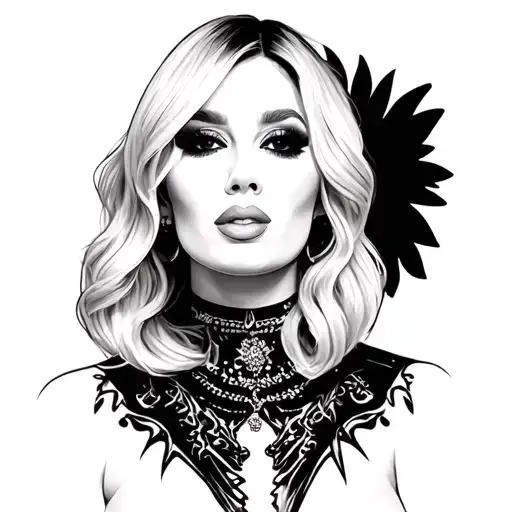 Lady Gaga tattoo design idea