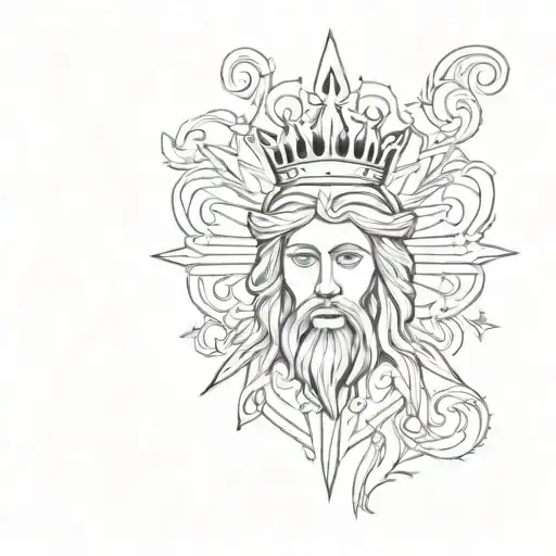 sacred heart of jesus tattoo design idea