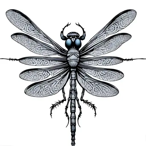 Celtic Dragonfly tattoo design idea