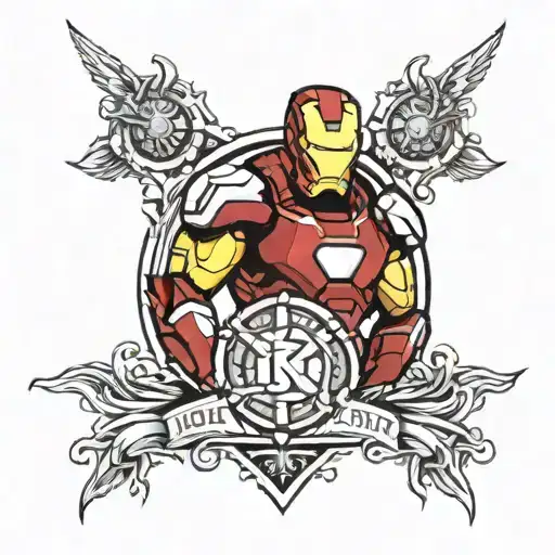 Ironman triathlon logo tattoo design idea