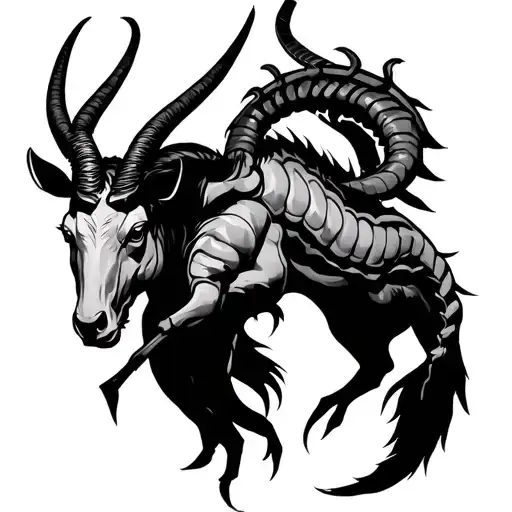 Taurus Capricorn scorpio locked in battle tattoo design idea