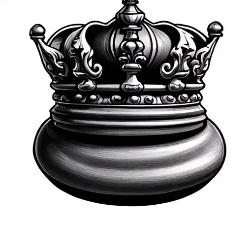 queen chess piece tattoo design idea