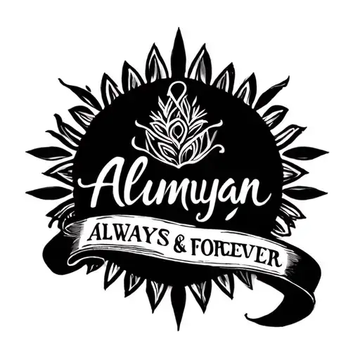 Dainty and small spine tattoo with the name Demyan in fine writing and always and forever written under it also in fine  tattoo design idea