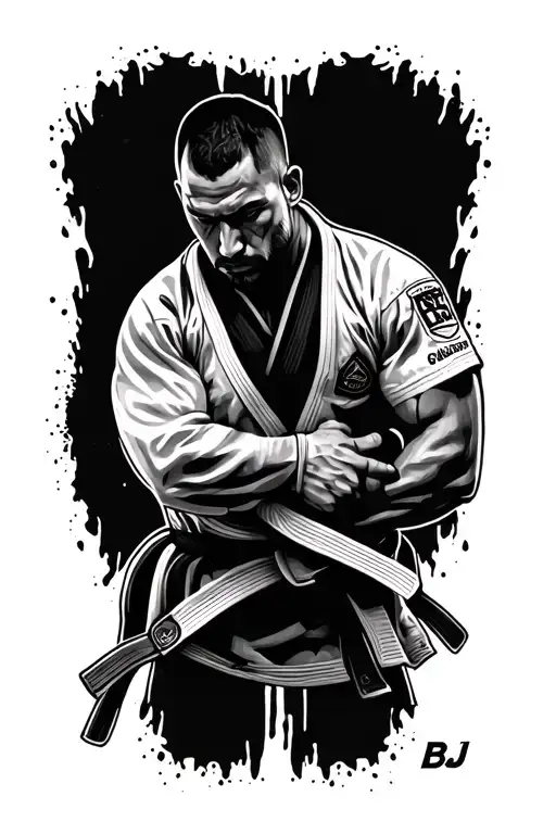 BJJ themed tattoo tattoo design idea