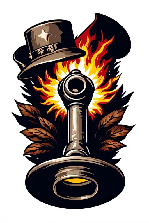 cannon tattoo design idea