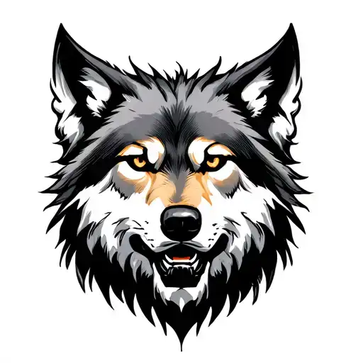 Sigma Lone Wolf tattoo design idea