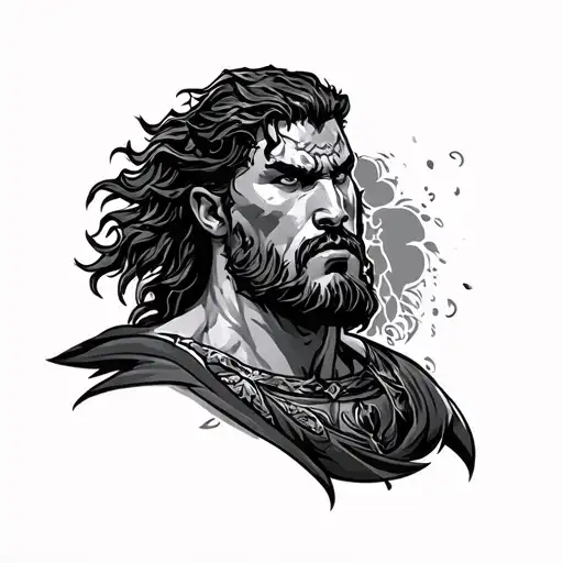 Samson tattoo design idea