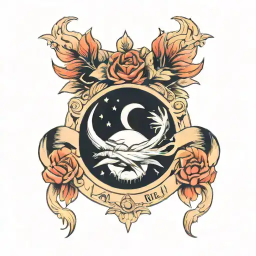 minimalist tattoo ring on finger with moon and name axl  tattoo design idea