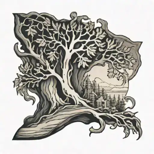 alberta and new brunswick c section scar tattoo design idea