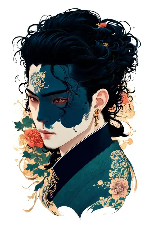 duality of man tattoo design idea