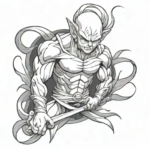 majin mark tattoo design idea