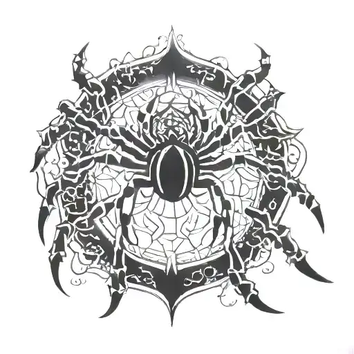 twilight princess spider tattoo design idea