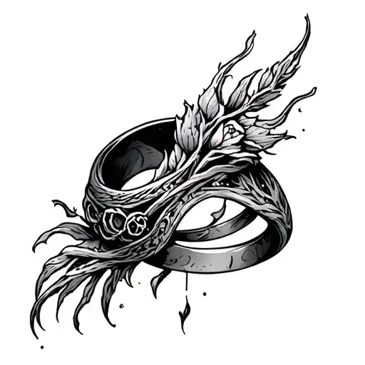 elden ring finger tattoo tattoo design idea