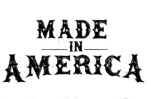 "Made in 
America " tattoo design idea