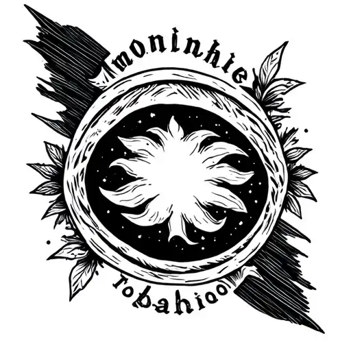 inner forearm tattoo pinstripes with the word moonshine drawn into it  tattoo design idea