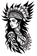 blackfoot tribal princess meaning  tattoo design idea