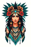 blackfoot tribal princess meaning  tattoo design idea
