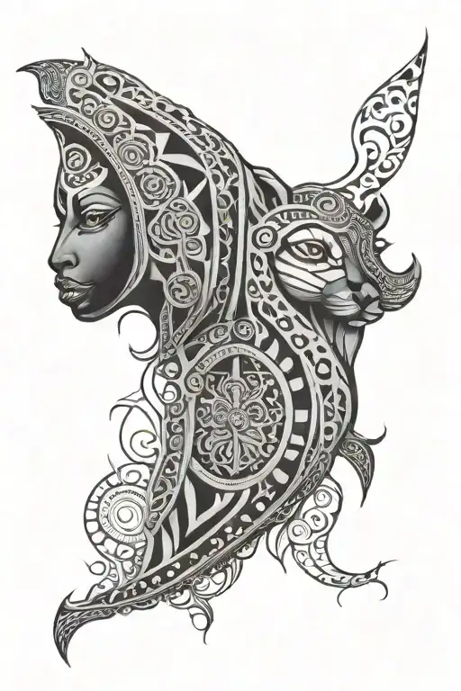 Nairobi Kenya Africa tribel sleeve tattoo tattoo design idea