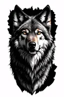 wolf tattoo design idea